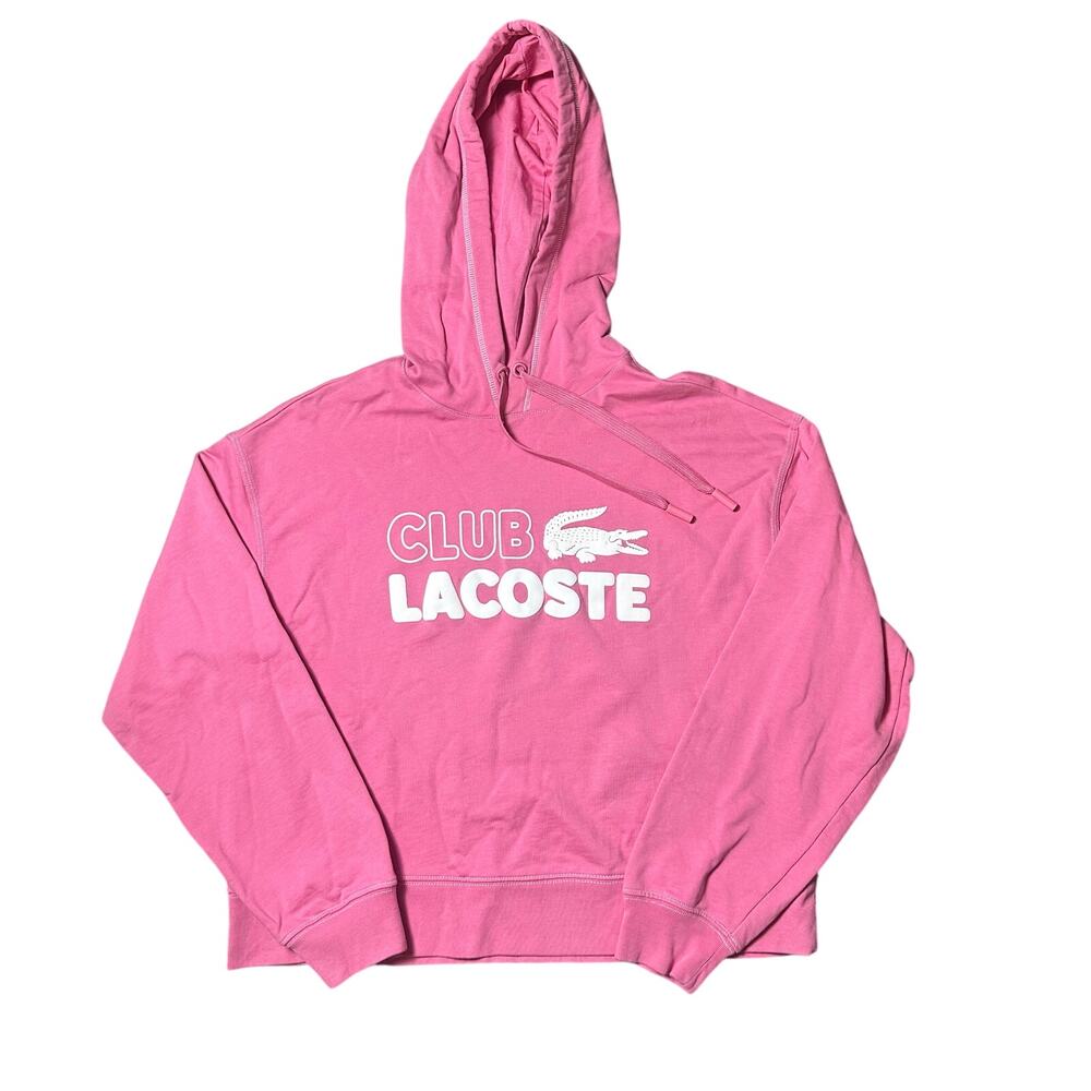Lacoste Bubblegum Pink Hoodie Sweatshirt